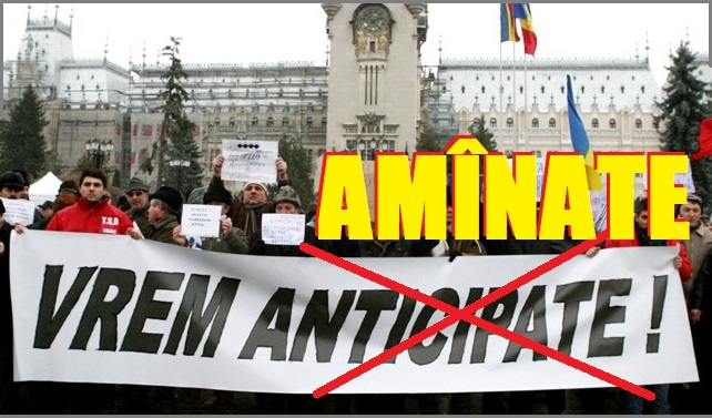 De la alegeri anticipate, la alegeri amînate