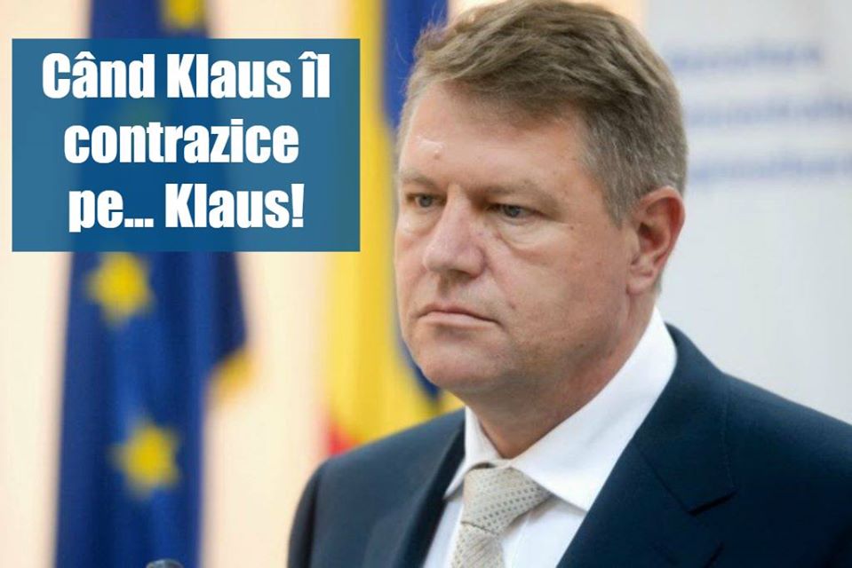 Iohannis se contrazice pe el însuși