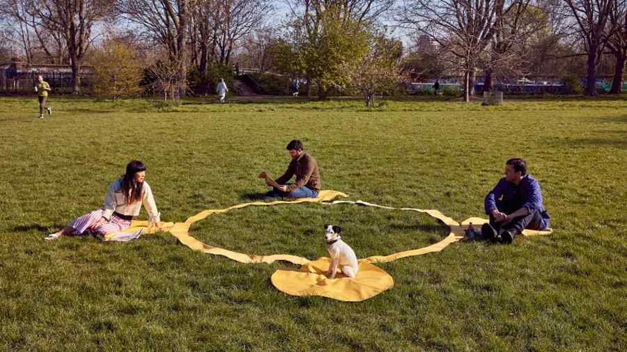 Pătura de picnic pentru distanţare socială