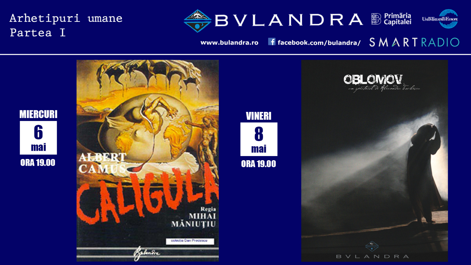 Caligula și Oblomov se întâlnesc online la Teatrul „Bulandra”!