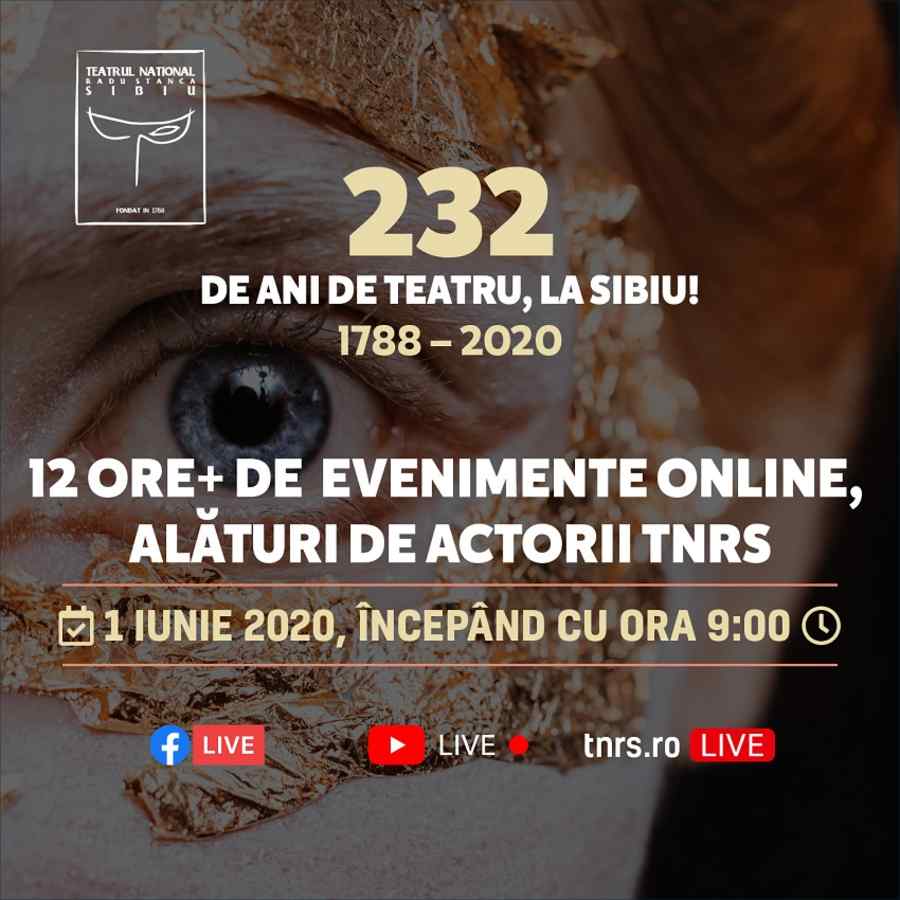 Maraton de evenimente online, astăzi la TNRS