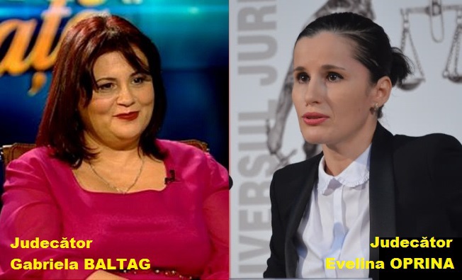 „Sistemul” vrea execuţia judecătoarelor Gabriela Baltag şi Evelina Oprina (1)