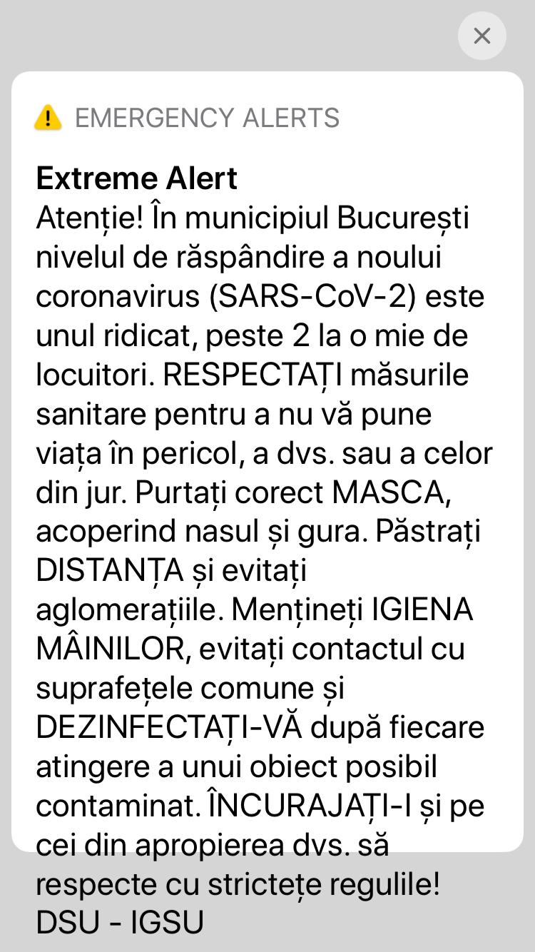 Mesaj RoAlert pentru bucureșteni