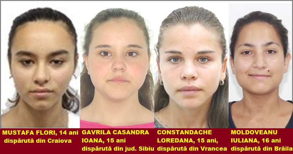 Încă patru minore, dispărute în ultimele 2 zile