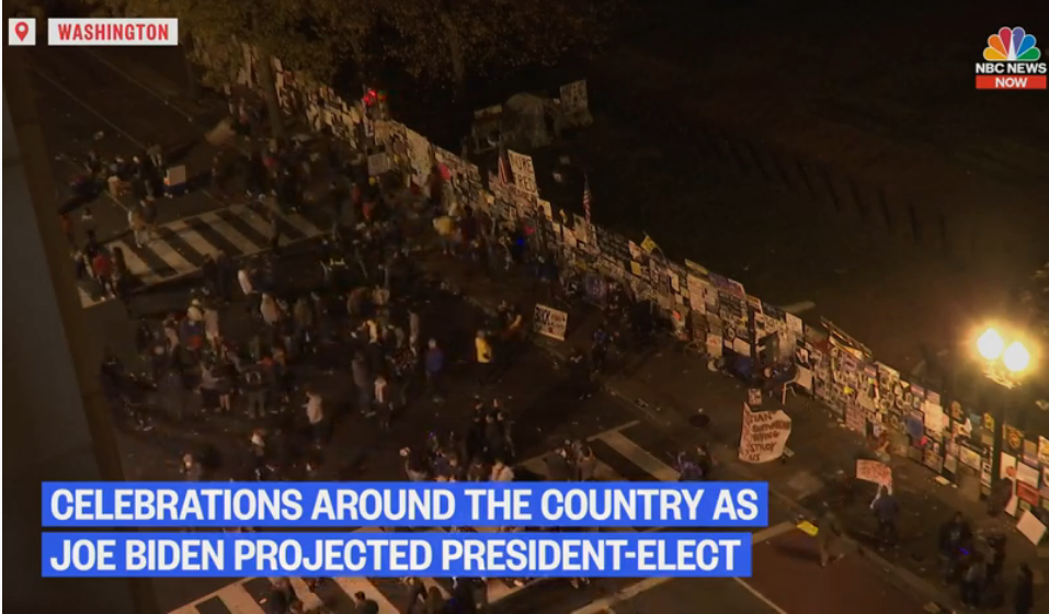 (VIDEO) Imagini cu suporterii lui Biden și Trump ieșiți în stradă