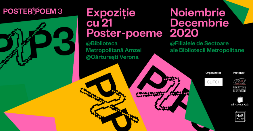 Expoziția POSTER X POEM aduce poezia mai aproape de oameni, în toate cartierele din București