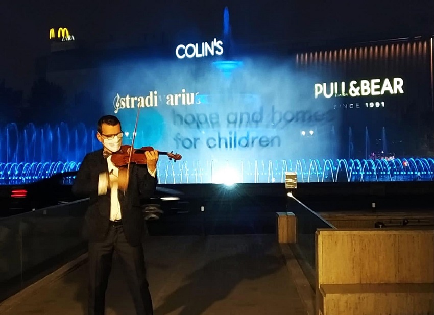 Violonistul Alexandru Tomescu, recital în aer liber 