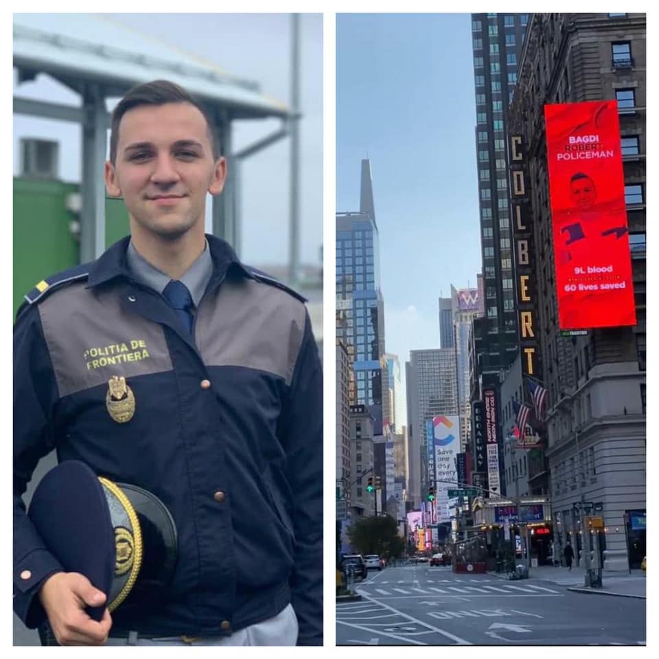 Polițist român, erou într-o campanie la New York
