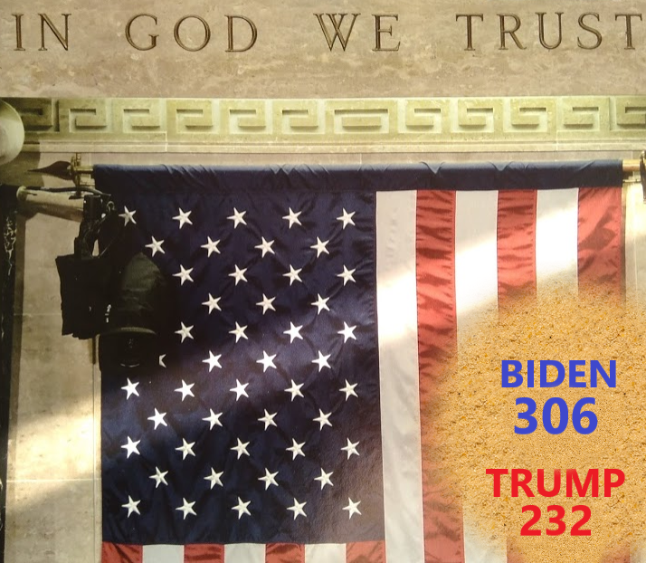 Biden vs.Trump = 306 – 232
