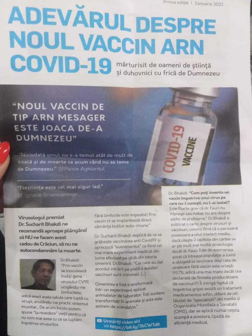„Adevărul despre noul vaccin” i-a ieșit prin nas