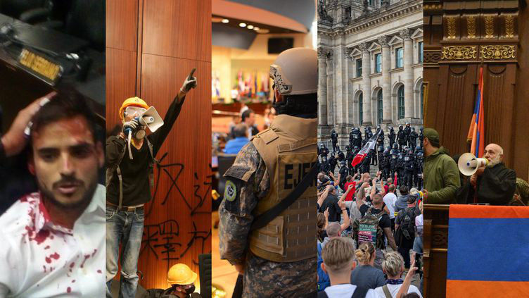 Violențele de la Capitoliu și precedentele recente din lume