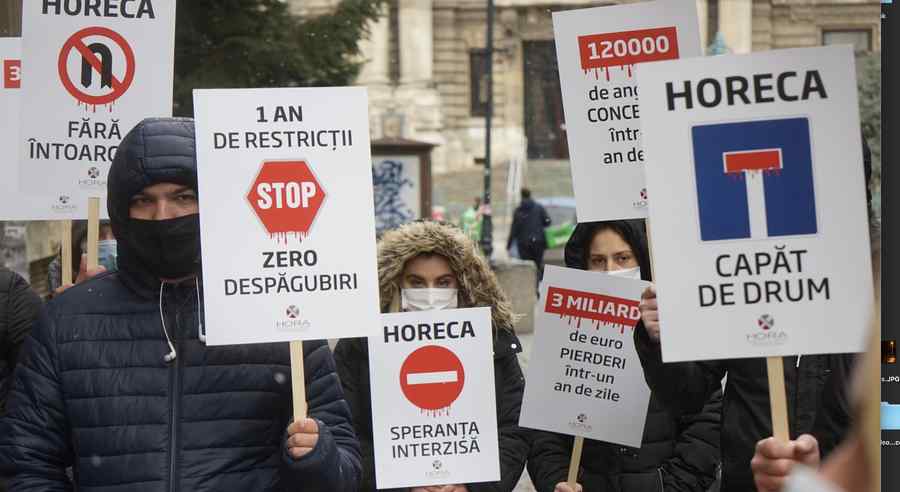 Protest HoReCa în București