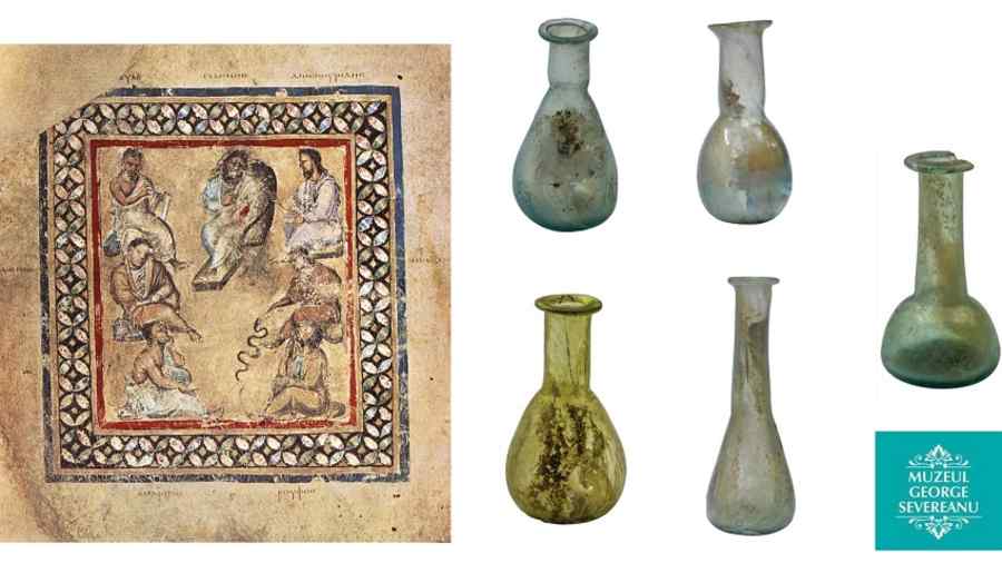 Rețete și flacoane medicinale din Antichitate