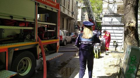 Incendiu cu scandal în capitală