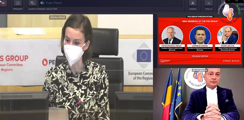 (VIDEO) Primarul Băluță, la cel mai puternic organism consultativ al UE