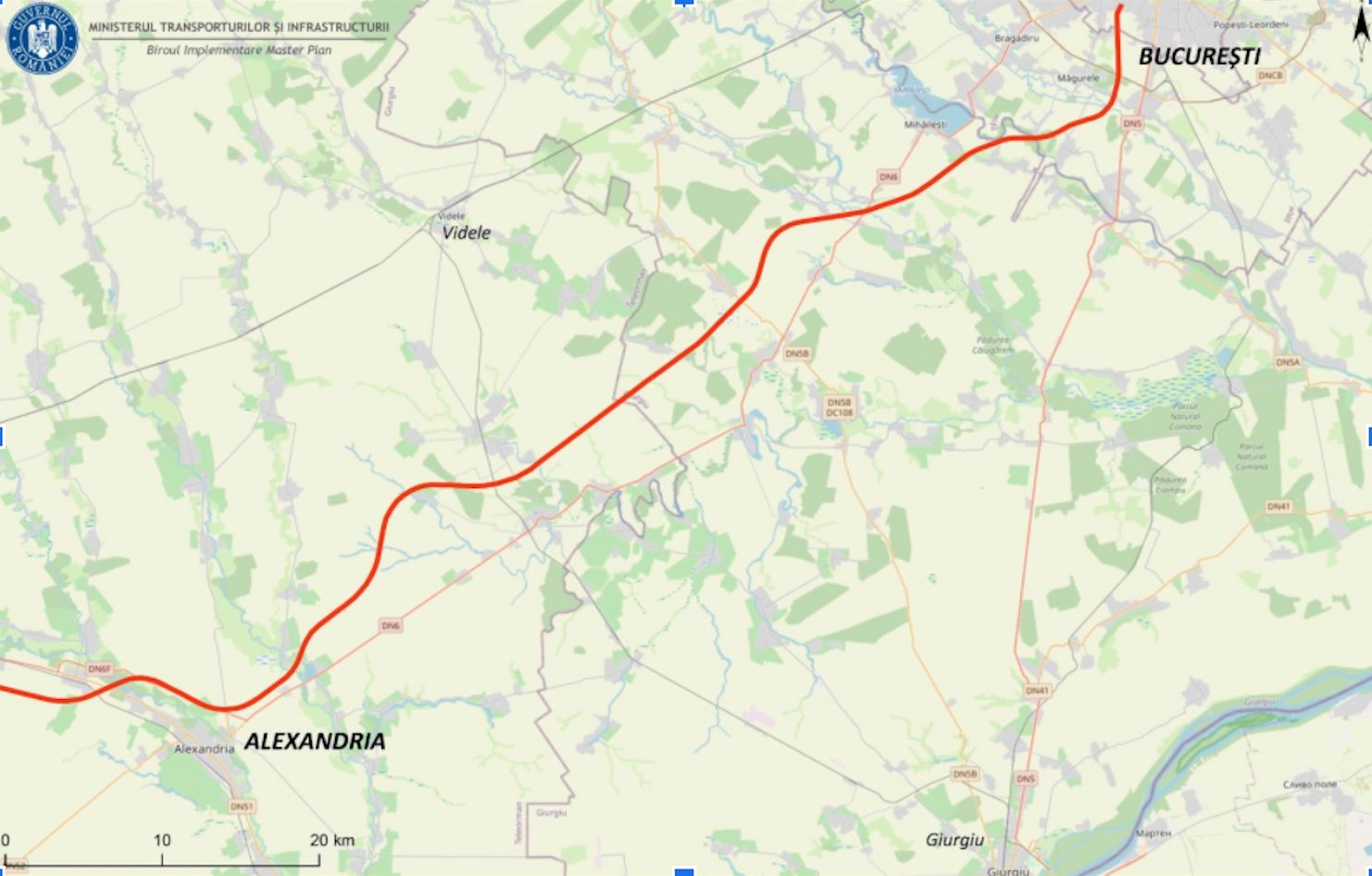 Începe proiectul drumului de mare viteză București-Alexandria