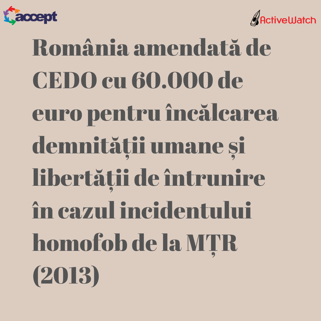 România condamnată! CEDO dă dreptate comunității LGBTI