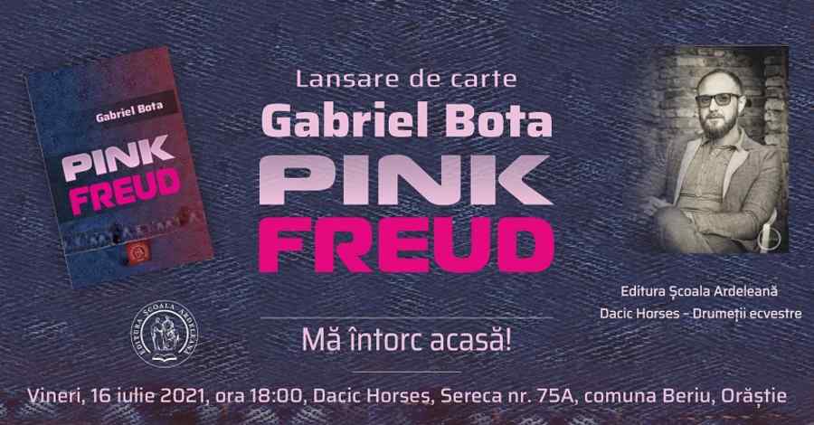 Volumul ,„Pink Freud” de Gabriel Bota, prezentat într-un loc inedit