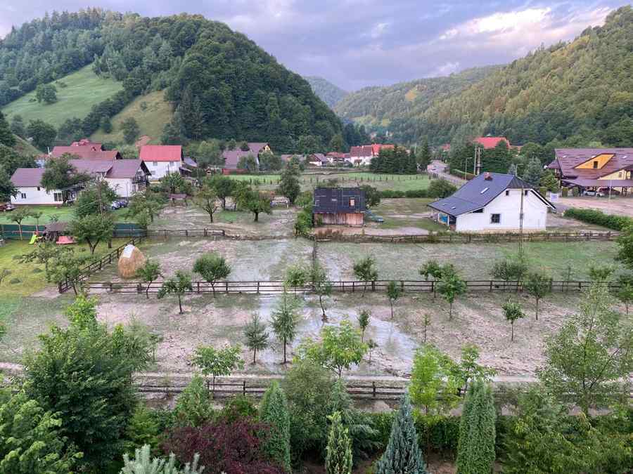 Continuă evaluarea pagubelor în Bran Moieciu