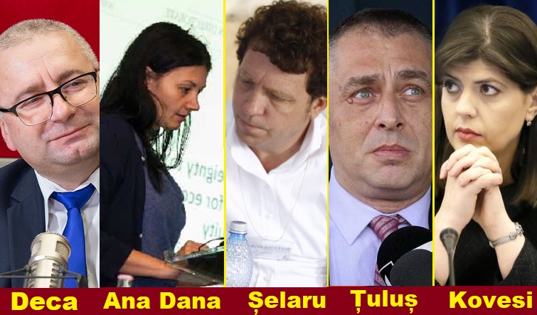 Procurorii Kovesi, Țuluș, Șelaru, Deca și Ana Dana, anchetați penal de SIIJ