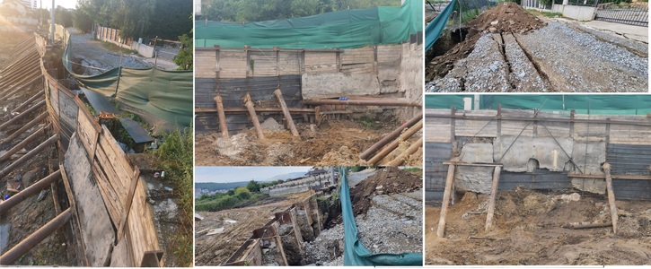 Cluj: Case șubrezite din cauza unui șantier