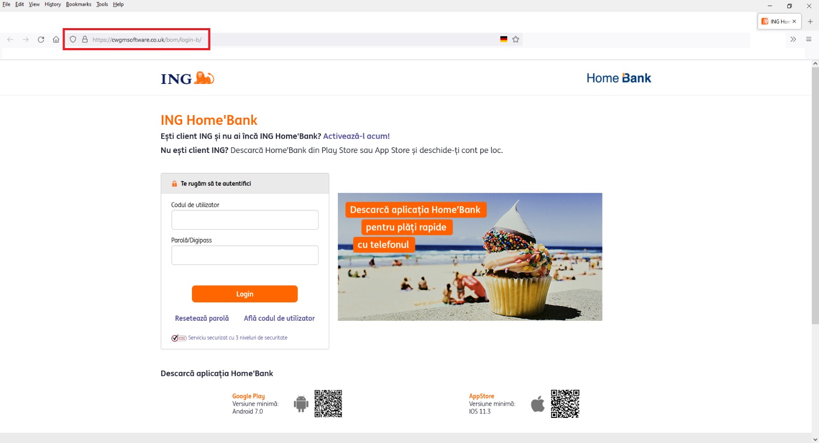 Avertisment pentru posesorii de carduri ING