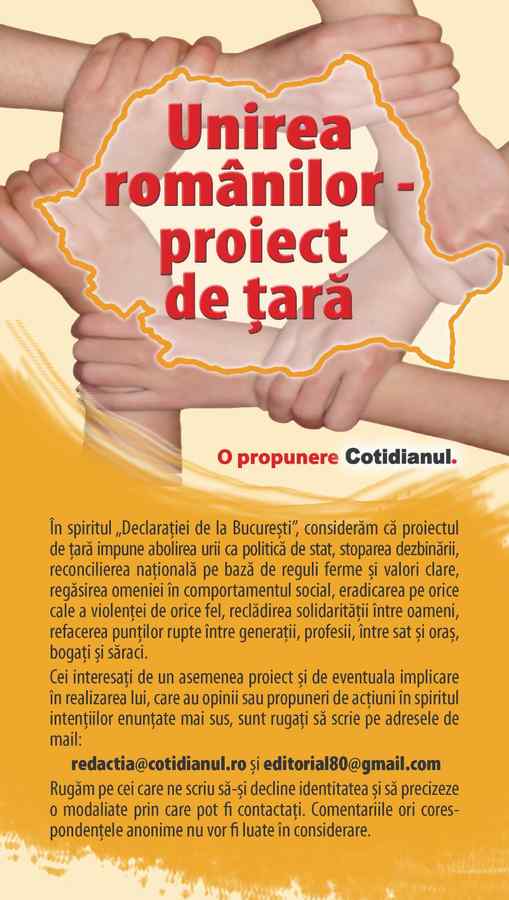 Acquiesce You will get better Paralyze O propunere Cotidianul- În spiritul Declarației de la București