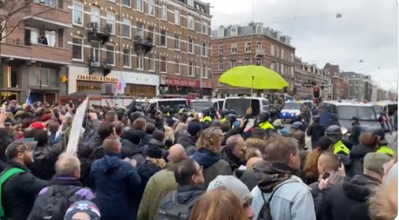 (VIDEO) Protest de amploare în Amsterdam