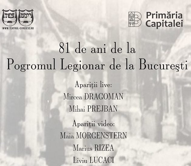 81 de ani de la pogromul legionar de la București