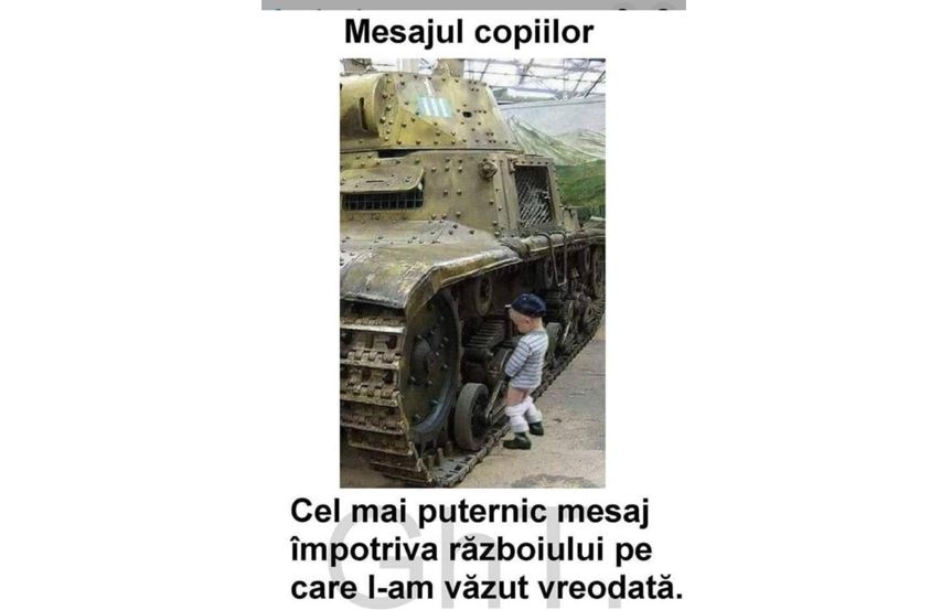 Cel mai tare mesaj antirăzboi