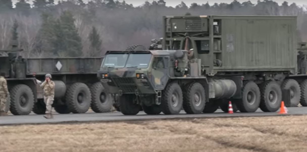 Imagini cu primele convoaie americane venite în România