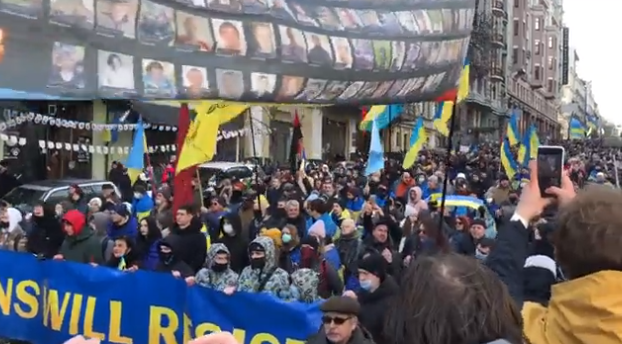 (VIDEO) Marș de amploare împotriva războiului la Kiev