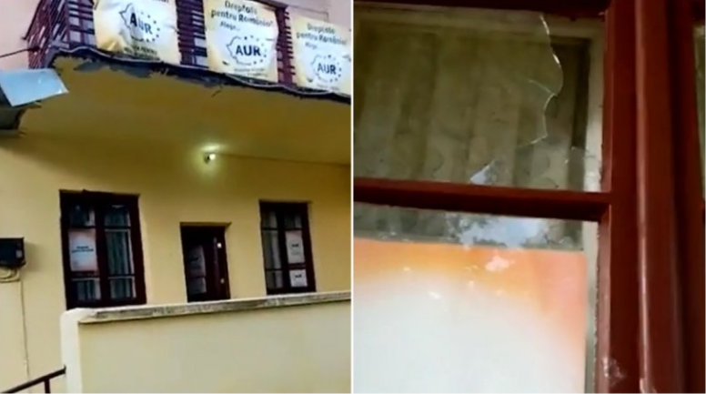 Sediu al AUR, vandalizat