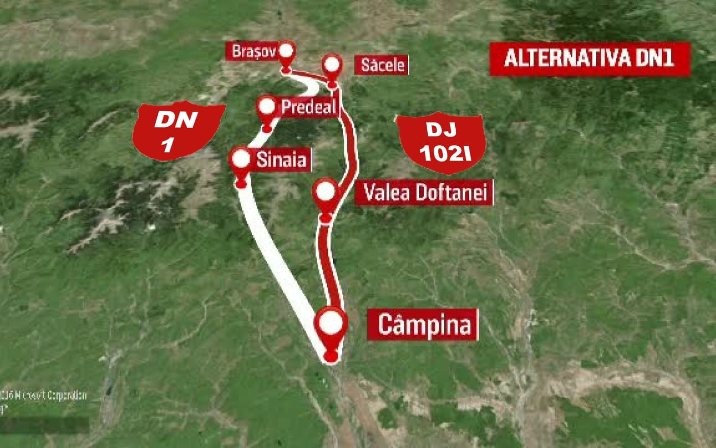 Teoretic: Se modernizează alternativa la aglomeratul DN1