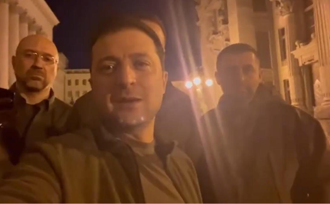 (VIDEO) Președintele Zelenski, în stradă în Kiev