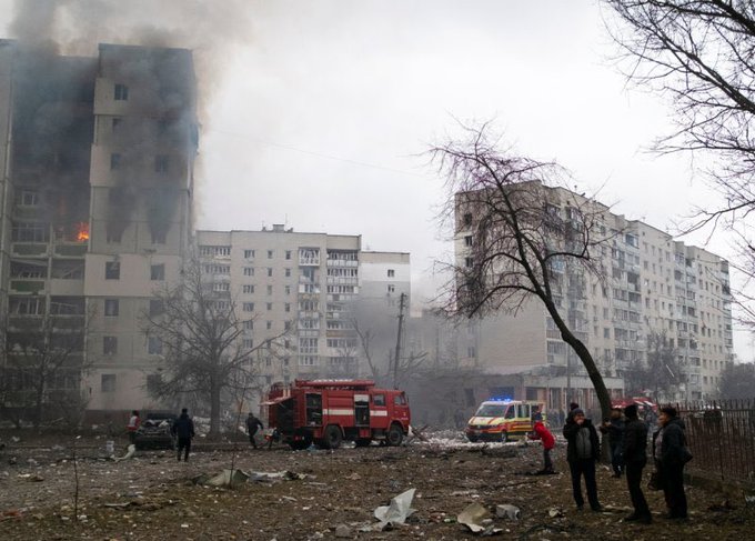 American ucis în bombardamente la Cernîhiv