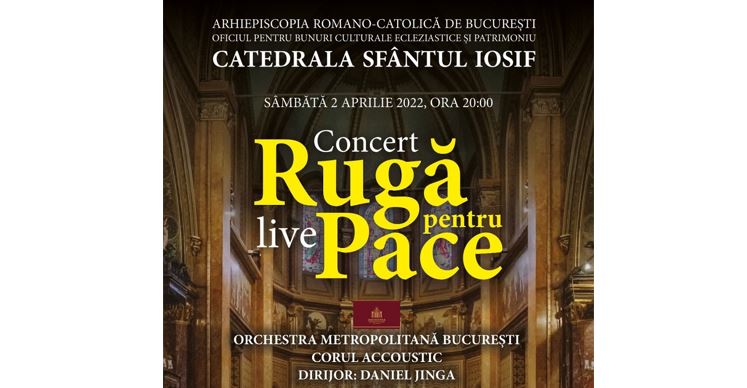 Concert pentru pace la Catedrala Sfântul Iosif