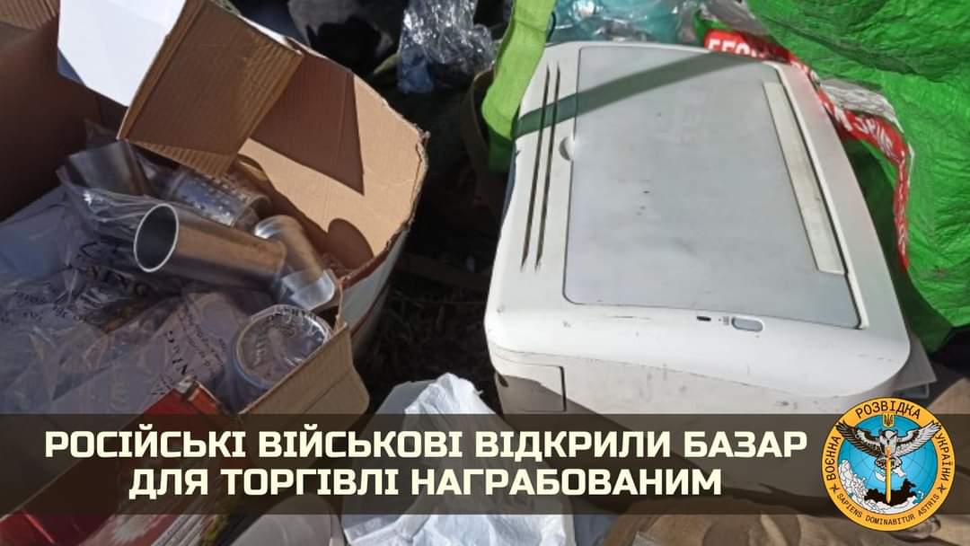Soldații ruși vând lucrurile furate din casele ucrainenilor