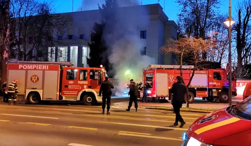 (VIDEO) Incident grav în fața Ambasadei Rusiei la București