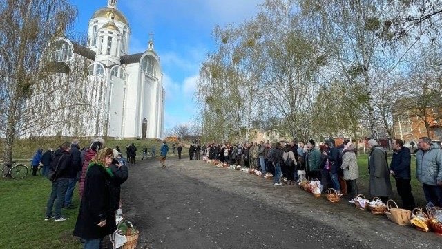 Imagini inedite din Bucha, de Paște