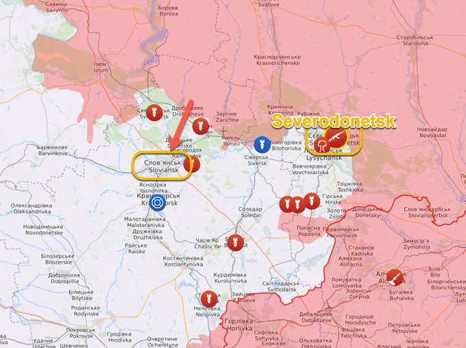 Ruşii avansează pe fronturile din Donbas