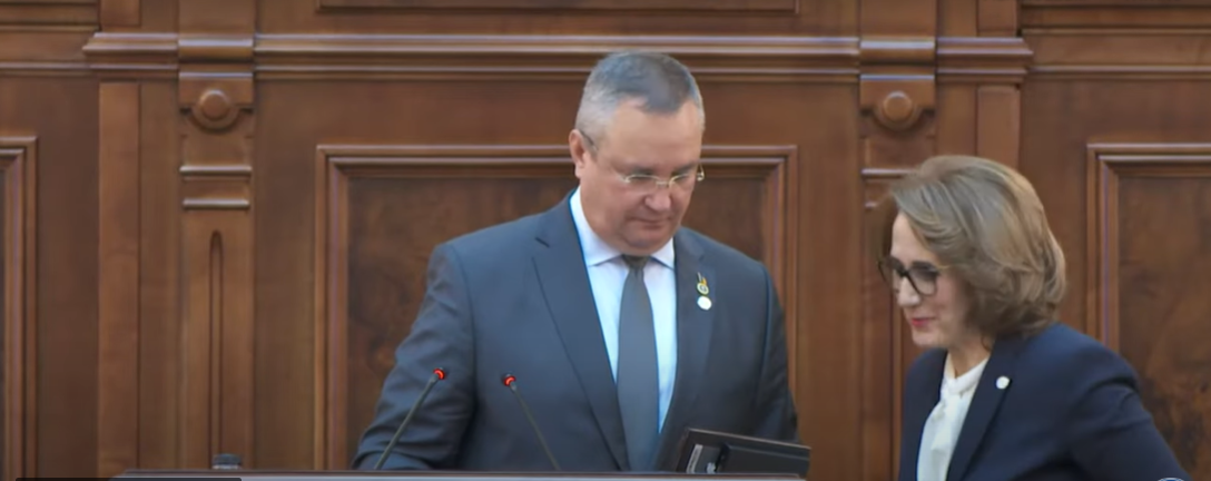 (VIDEO) Lui Ciucă gura i-a luat-o înainte