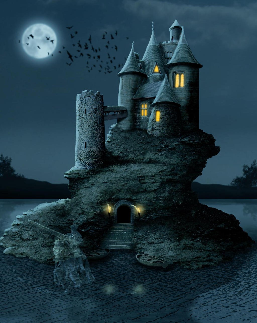 Castelul plin cu zombi verzi e bântuit de niște golani de useriști