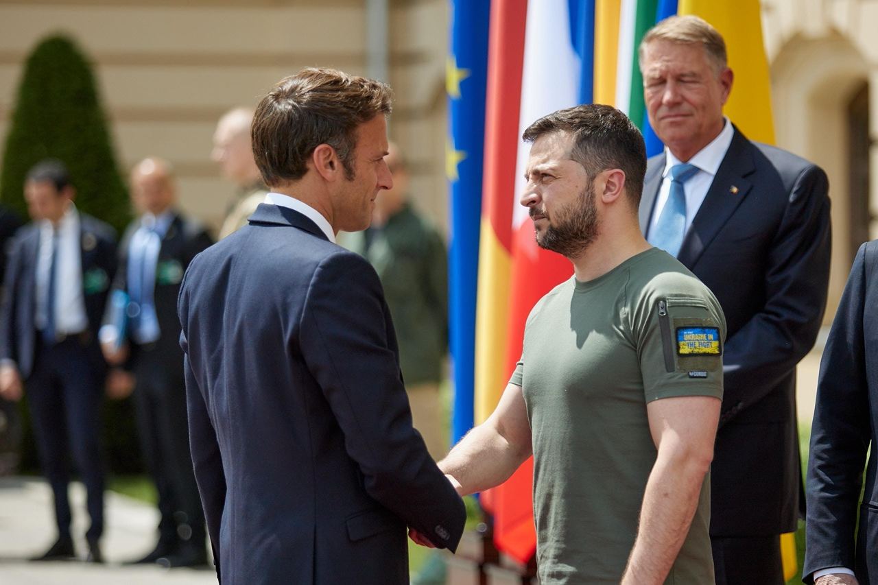 Imagini de la întâlnirea lui Zelenski cu cei patru „mușchetari”