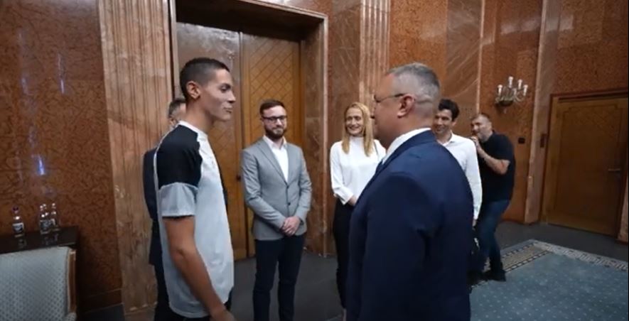 David Popovici, la Palatul Victoria