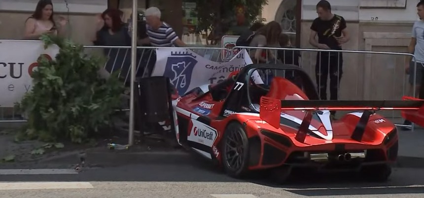 (VIDEO) Mihai Leu, accident la Raliul Târgu Mureș