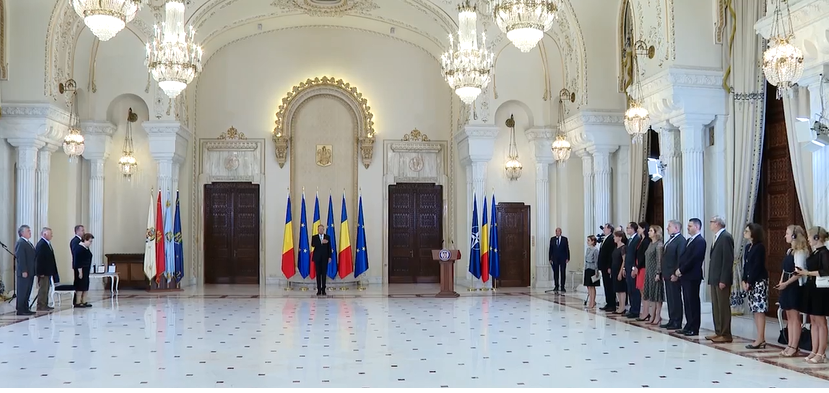 (VIDEO) Germanii decorați de Iohannis la Cotroceni