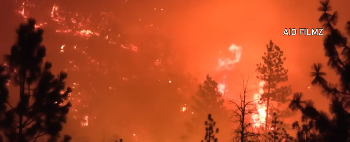 (VIDEO) Imaginile iadului din California