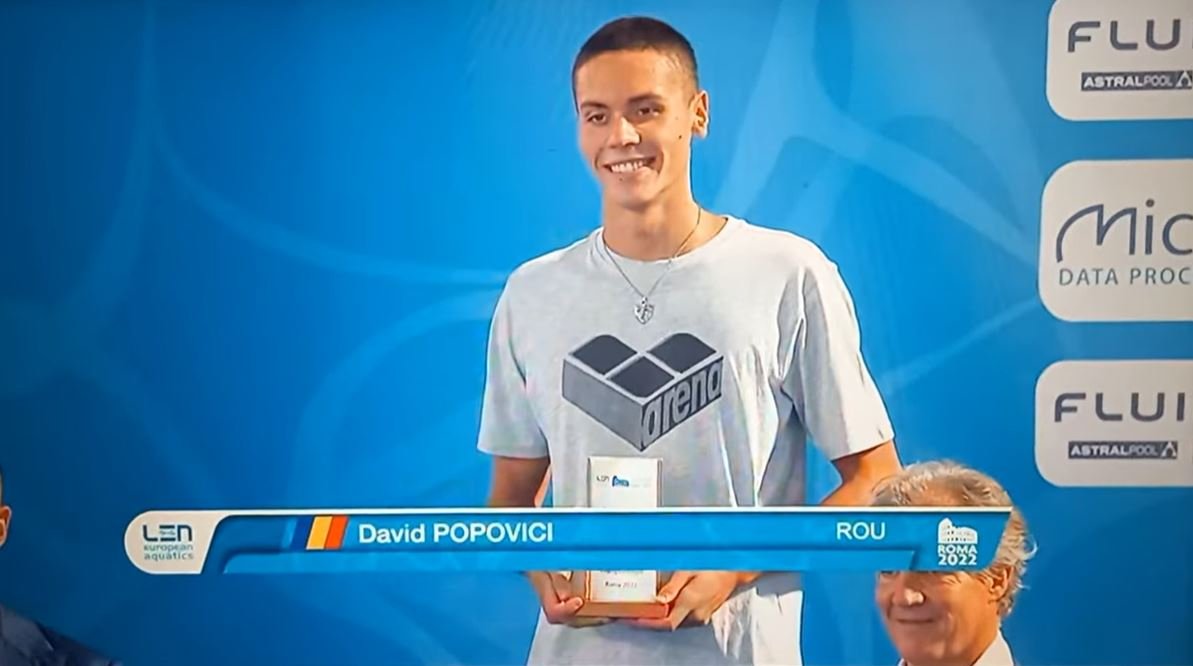 David Popovici, desemnat cel mai bun de la Campionatele Europene!