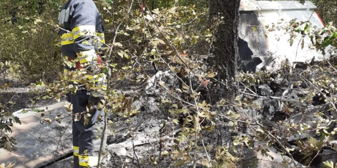 (VIDEO) Anchetă în cazul avionului prăbușit în Giurgiu